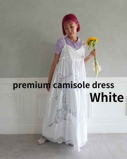 premium camisole dress（White）