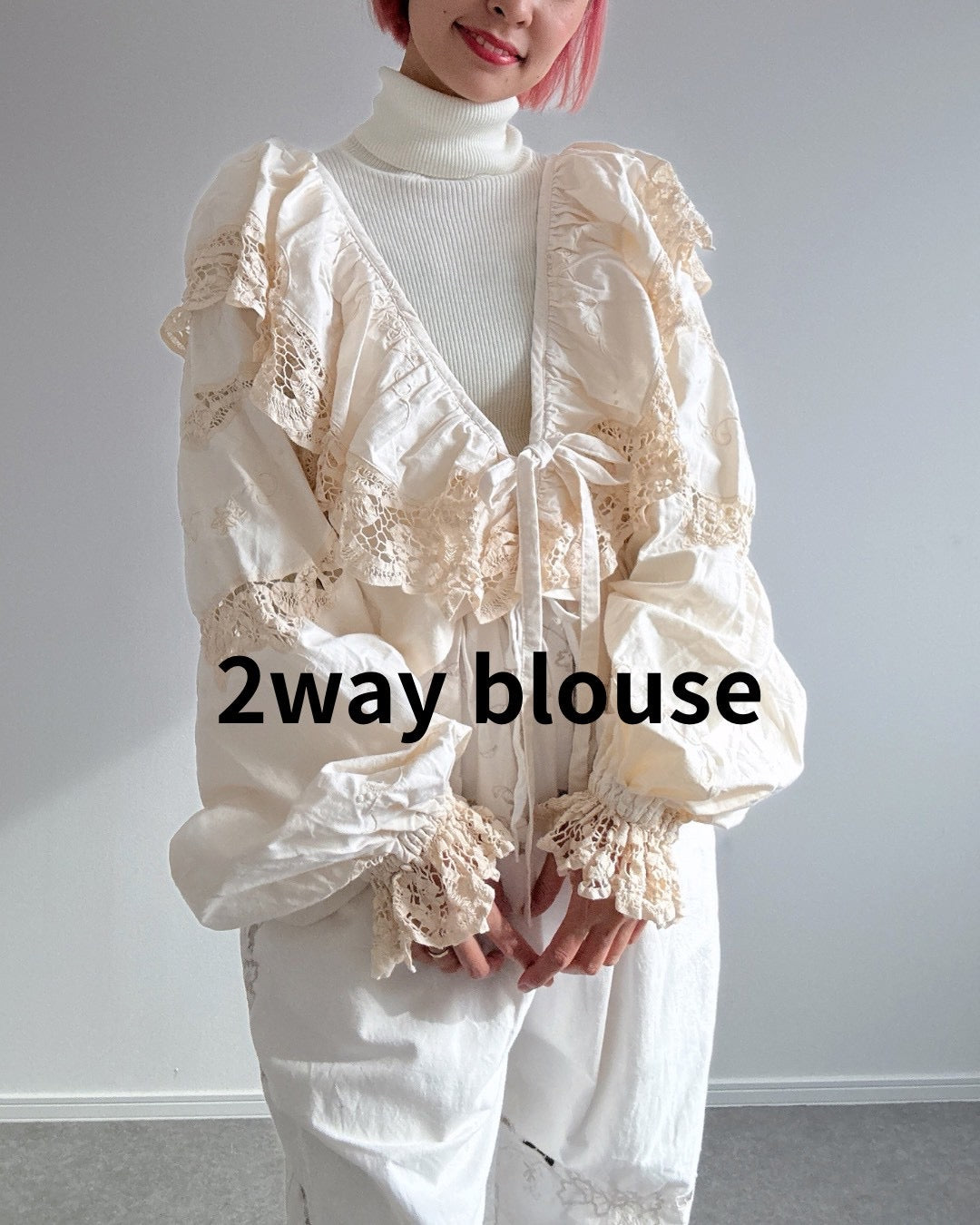 【新作アイテム】2way blouse