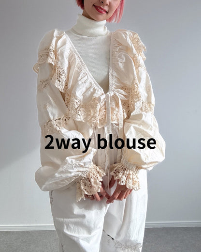 【新作アイテム】2way blouse