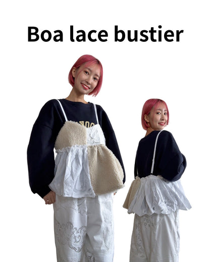 【12月限定アイテム】Boa lace bustier