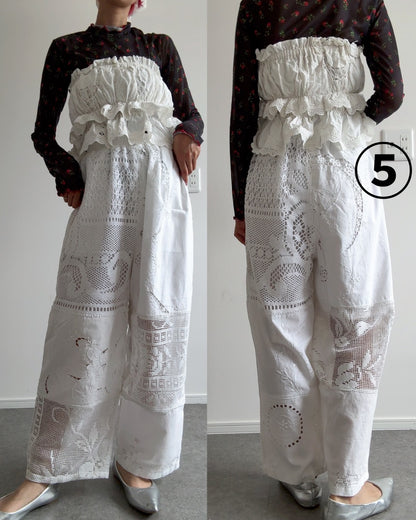 レースパンツ　White