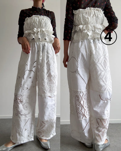 レースパンツ　White