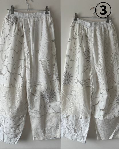 レースパンツ　White