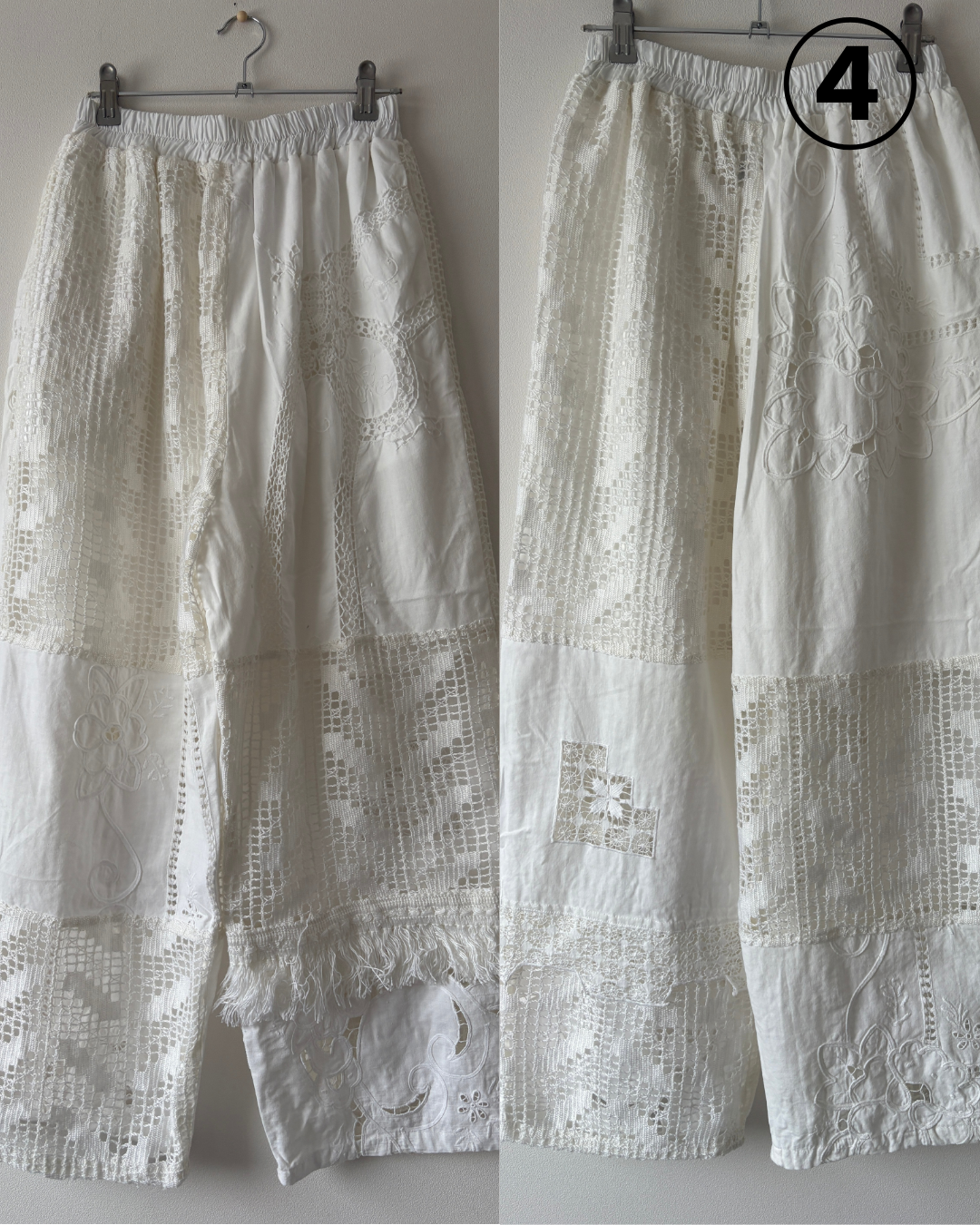 レースパンツ　White