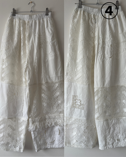 レースパンツ　White