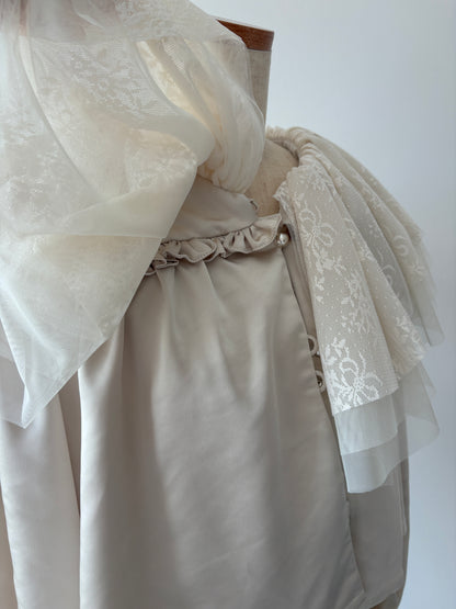 chiffon frill blouse