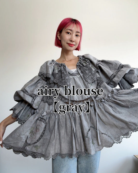 エアリーブラウス（GRAY）