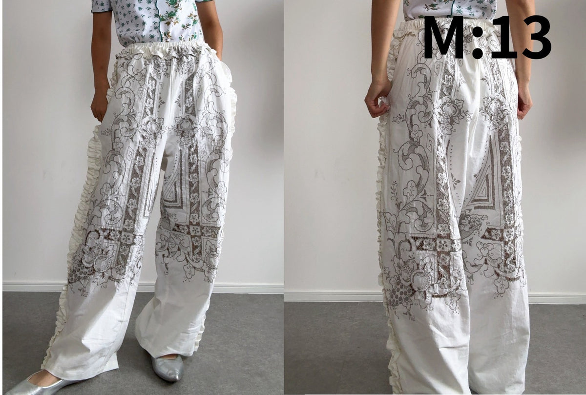 《NEW》サイドフリルハイウエストパンツ　M