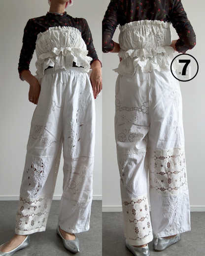 レースパンツ　White